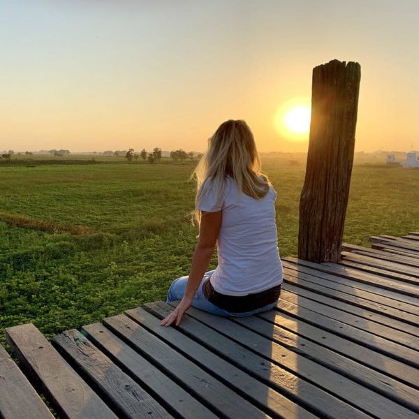 U Bein Bridge Amarapura Sonnenuntergang