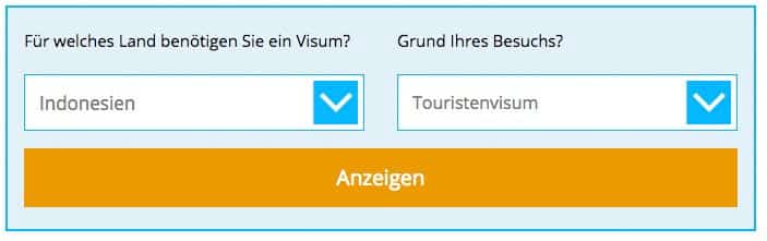 Visum Indonesien Visabox