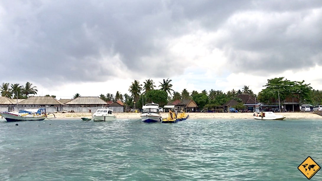 Von Nusa Penida nach Nusa Lembongan Hafen