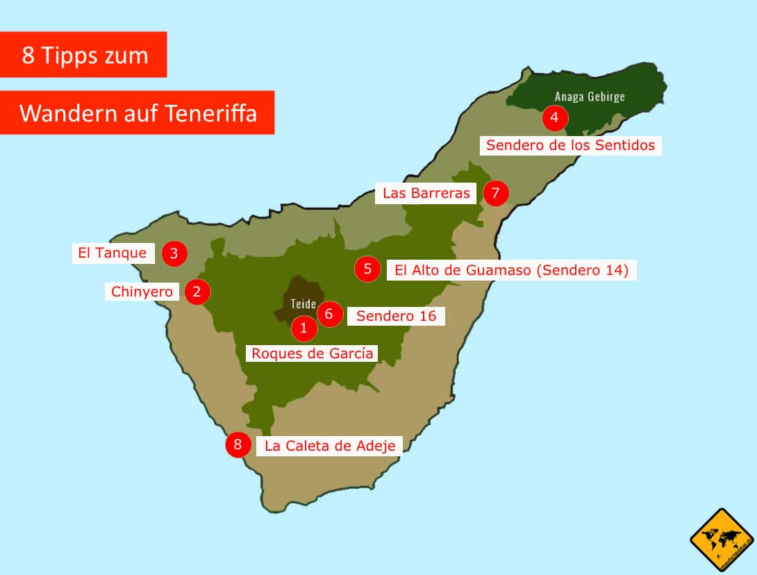 Wanderkarte Teneriffa