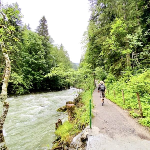 Wandern entlang der Breitach