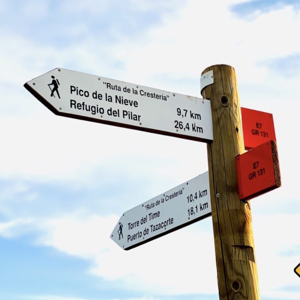 Wandertafel Roque de los Muchachos La Palma
