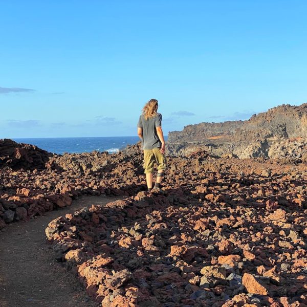 Wanderweg Lava Landschaft El Hierro Arenas Blancas