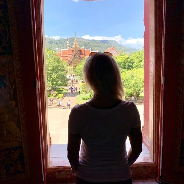 Wat Chalong Ausblick Fenster