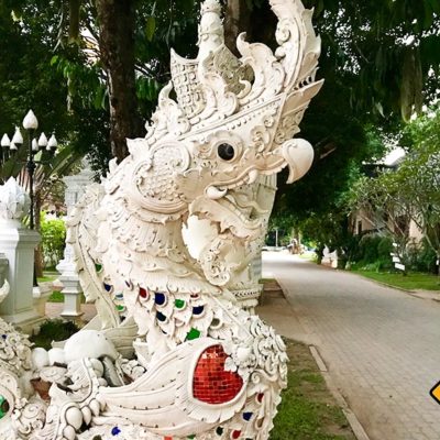 Wat Pa Dara Phirom Drachenfigur