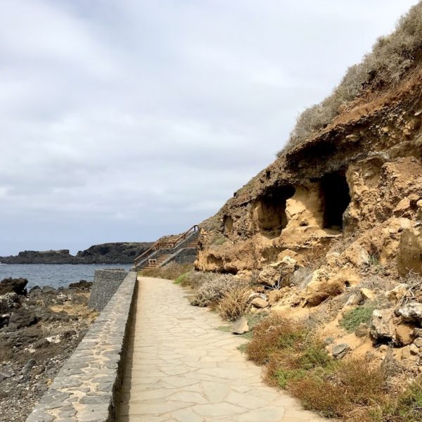 Weg Erdhöhlen Costa Sauzal Teneriffa