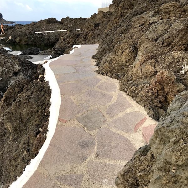 Weg Lava Garachico Teneriffa