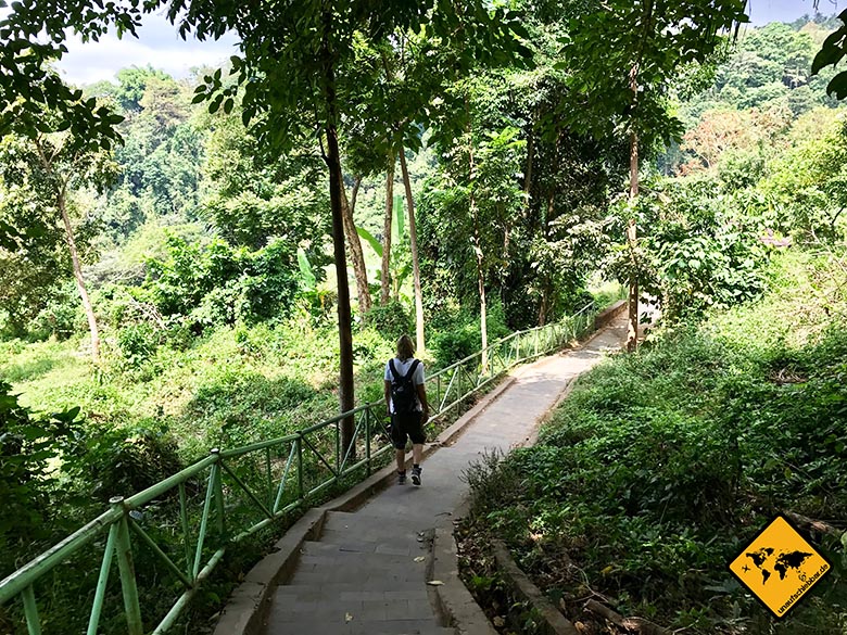 Weg Lombok Wasserfall Sendang Gile