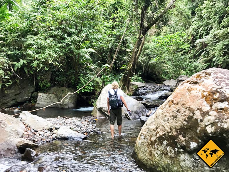 Weg Lombok Wasserfall Tiu Kelep