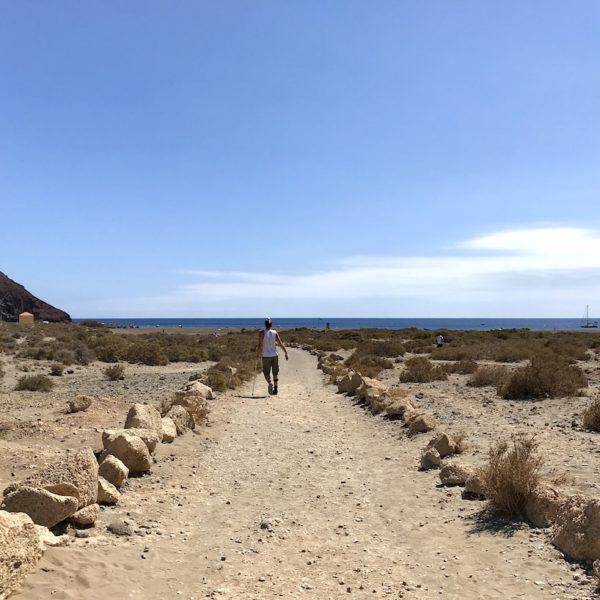 Weg Playa de La Tejita El Médano Teneriffa