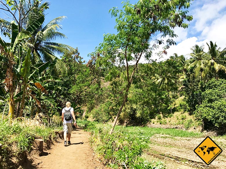 Weg Tiu Pupus Wasserfall Lombok