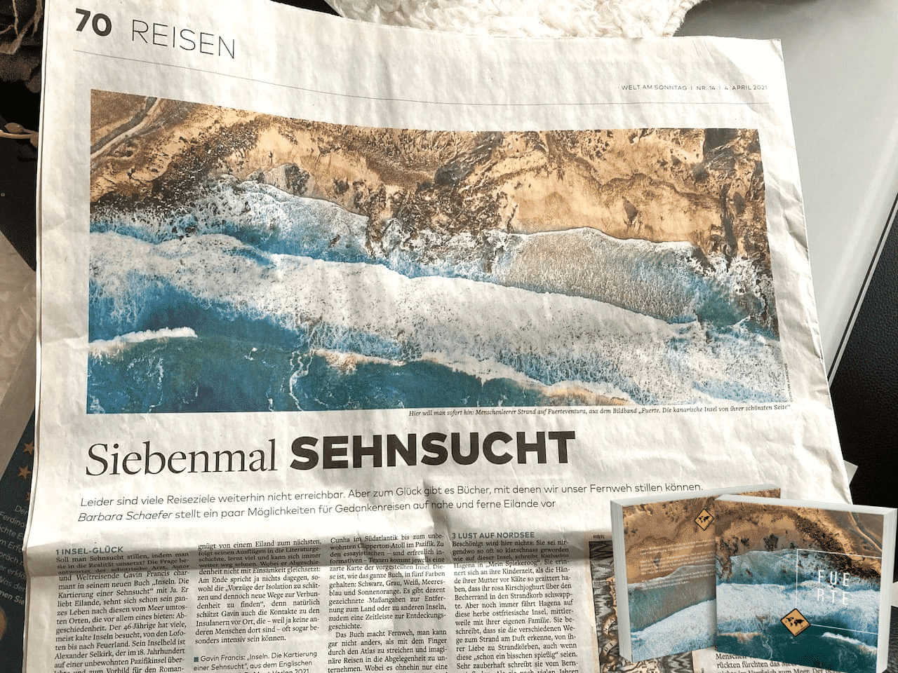 Welt am Sonntag unaufschiebbar Fuerte Fuerteventura Bildband Cover