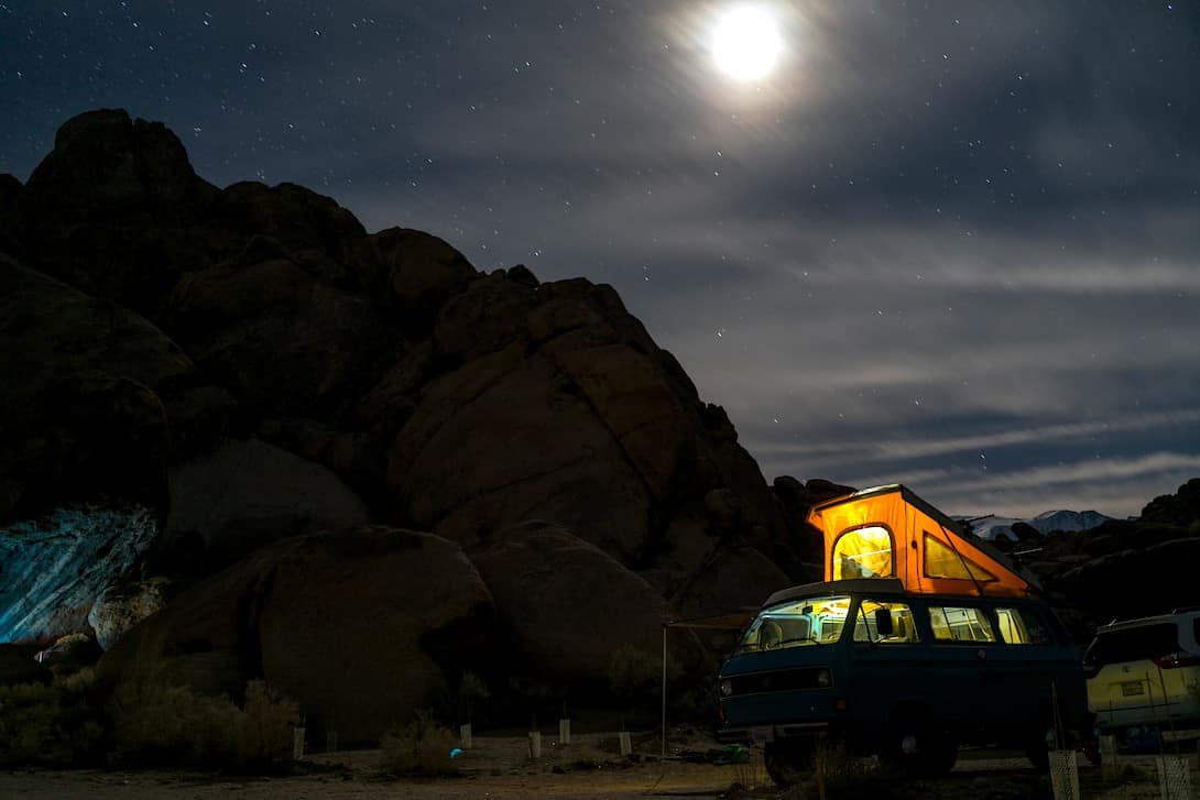 Wildcamping Europa VW Bus