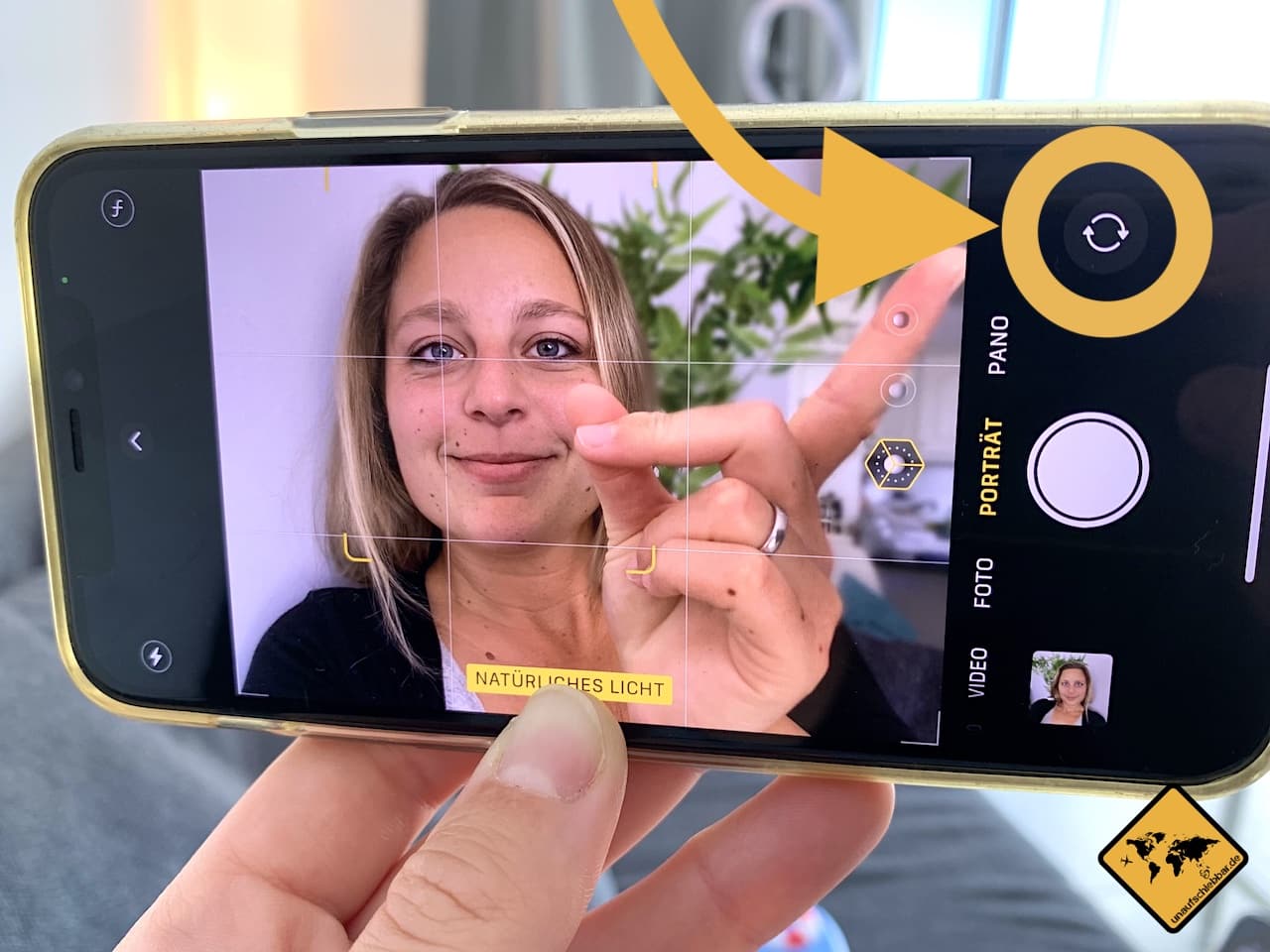 iPhone Frontkamera auswählen