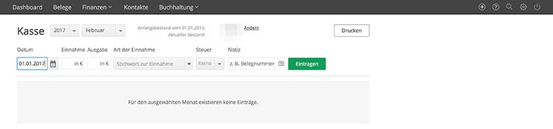 lexoffice Kassenbuch